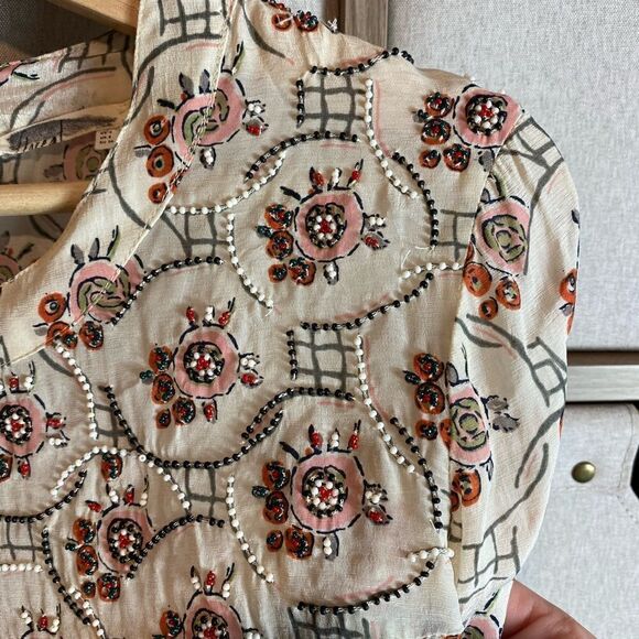 Floreat beaded peasant blouse - Picture 7 of 9